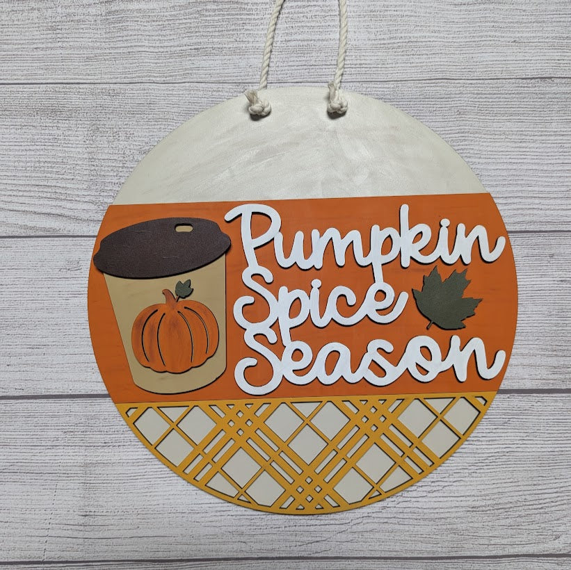 Pumpkin Spice Season 3D sign