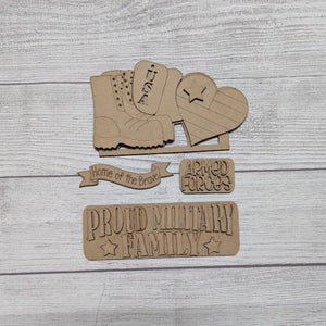 Proud Military Family Interchangeable Add-On Set