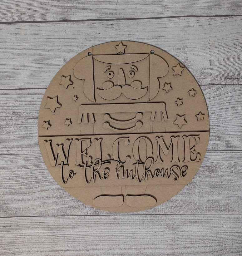 Welcome to the Nuthouse 3D sign