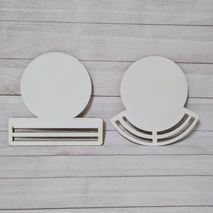 Wreath Rail white blanks - 12" (bundle)