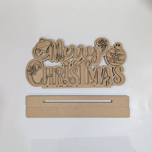 Merry Christmas 3D Word Art