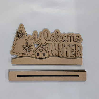 Welcome Winter 3D Word Art