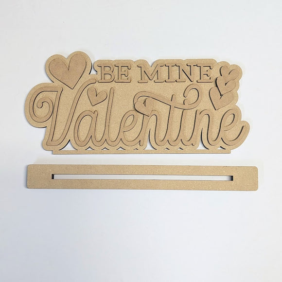 Be Mine Valentine 3D word art