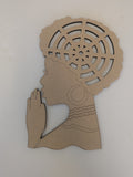 Praying Diva Wreath Rail - ready to ship