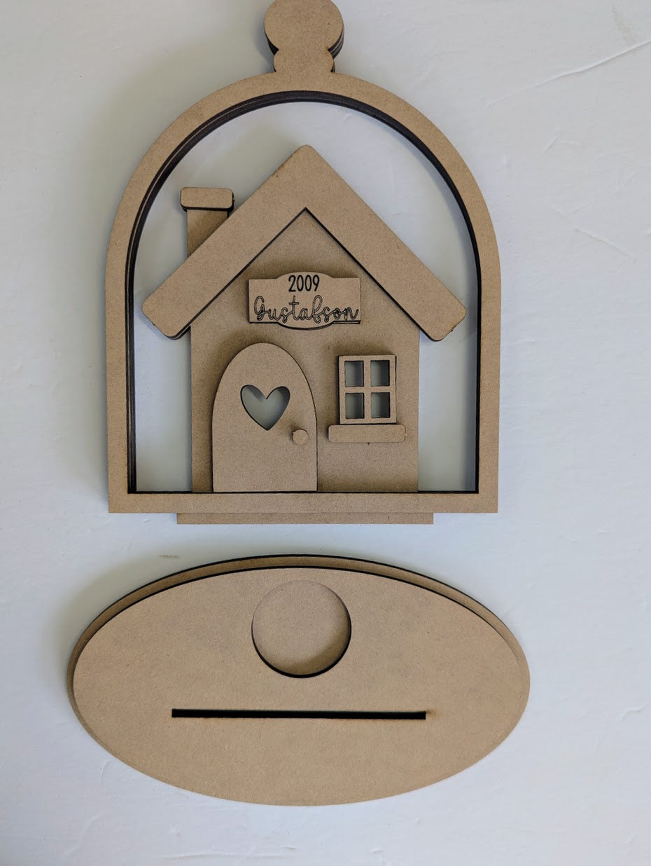 Home sweet home votive holder 3D sign