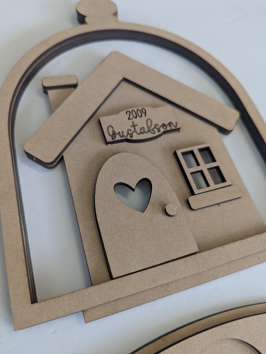 Home sweet home votive holder 3D sign