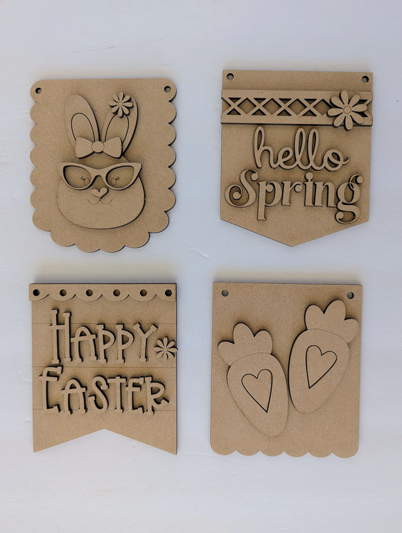 Spring 3D mini sign bundle