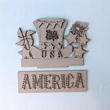 America - Window Box Add-On Set