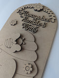Bee kind Interchangeable Add-On Set - boho frame