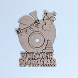 Welcome to our Classroom Interchangeable Sign - Apple