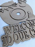 Welcome to our Classroom Interchangeable Sign - Apple