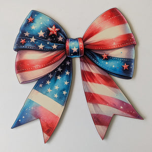 Patriotic Bow wreath sign