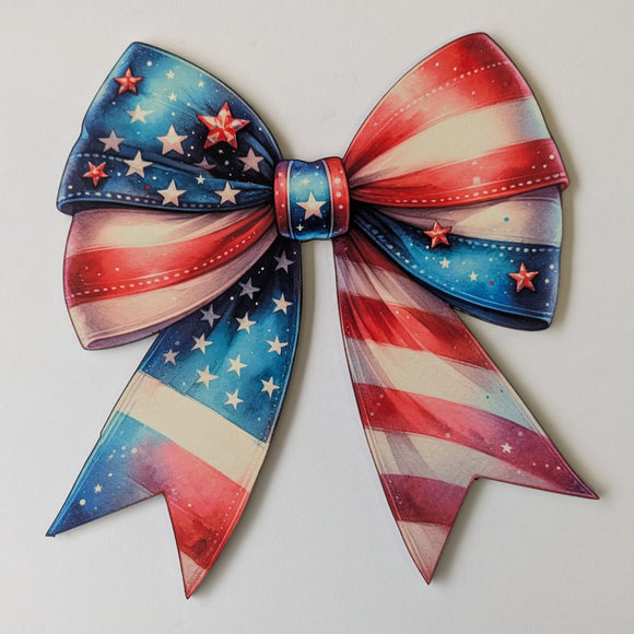 Patriotic Bow wreath sign