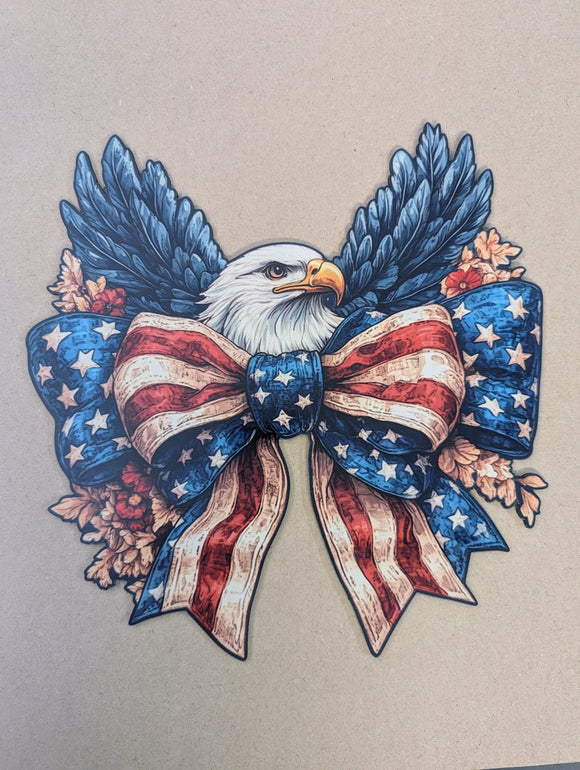 Eagle Patriotic Bow wreath sign