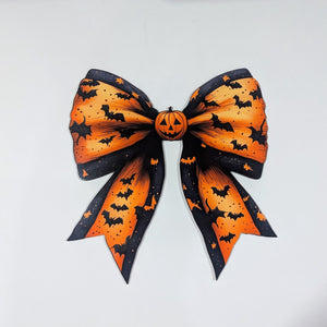 Halloween bow wreath sign