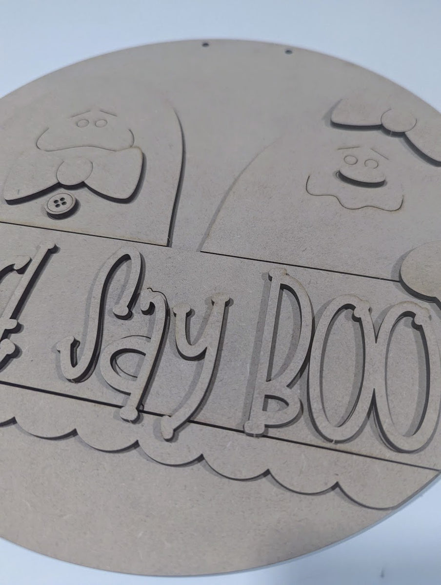 Just Say Boo 3D sign โ Hot Mesh Mom Shop