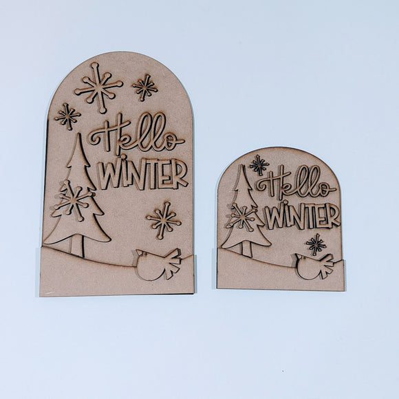 Hello Winter Interchangeable Add-On Set - boho frame