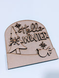 Hello Winter Interchangeable Add-On Set - boho frame