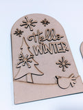 Hello Winter Interchangeable Add-On Set - boho frame