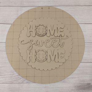 Home Sweet Home gingerbread door hanger