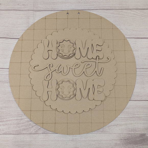 Home Sweet Home gingerbread door hanger