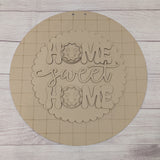 Home Sweet Home gingerbread door hanger