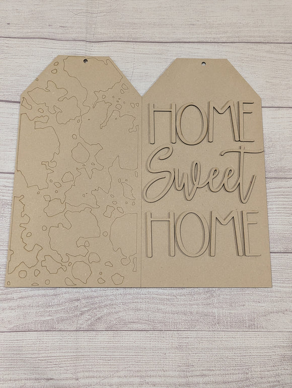 Home Sweet Home Tag door hanger