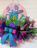 Hi Tulip wreath - Made on Facebook Live