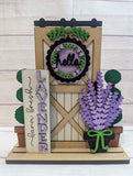 Lavender Barn Door Porch Interchangeable, DIY blanks