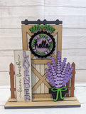 Lavender Barn Door Porch Interchangeable, DIY blanks