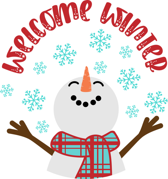 Welcome Winter wreath sign