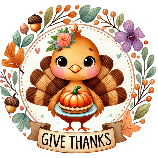 Give Thanks wreath sign