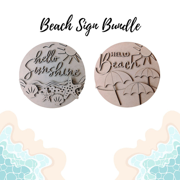 Beach Sign Bundle