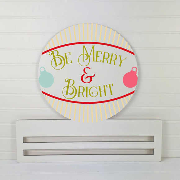 Be Merry & Bright Wreath rail
