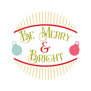 Be Merry & Bright wreath sign