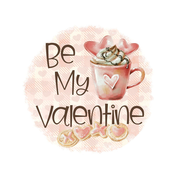 Be My Valentine wreath sign