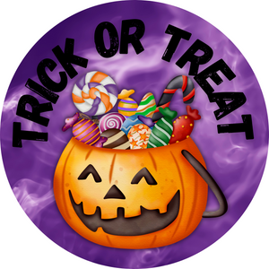 Trick or Treat candy sign