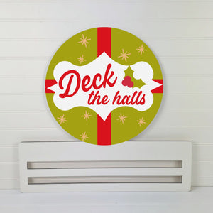 Deck the Halls Wreath rail