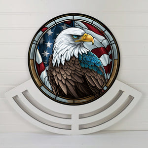 American Bald Eagle Wreath rail