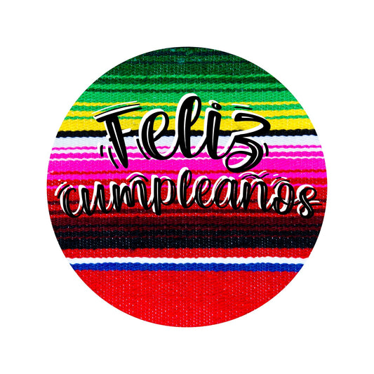 Feliz cumpleanos wreath sign