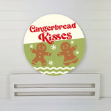 Gingerbread kisses Wreath rail
