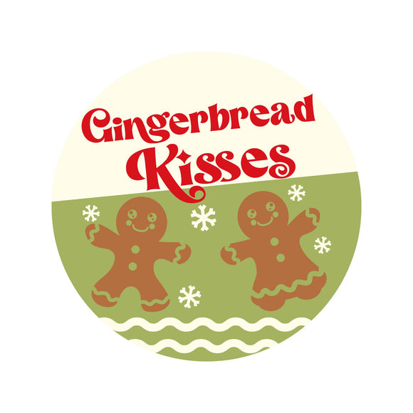 Gingerbread kisses wreath sign