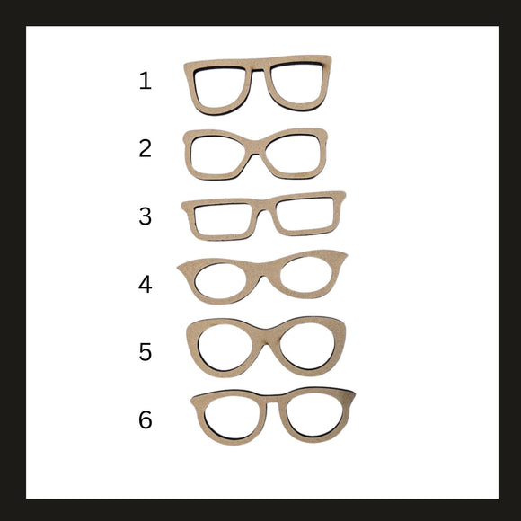 Glasses cutout