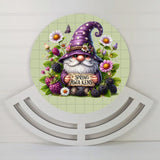 Spring Gnome with berries Wreath rail
