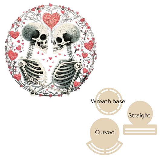 Gothic Valentine Wreath rail