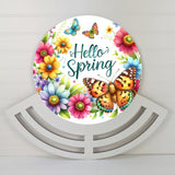 Hello Spring Wreath rail