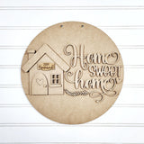 Home Sweet Home 3D sign