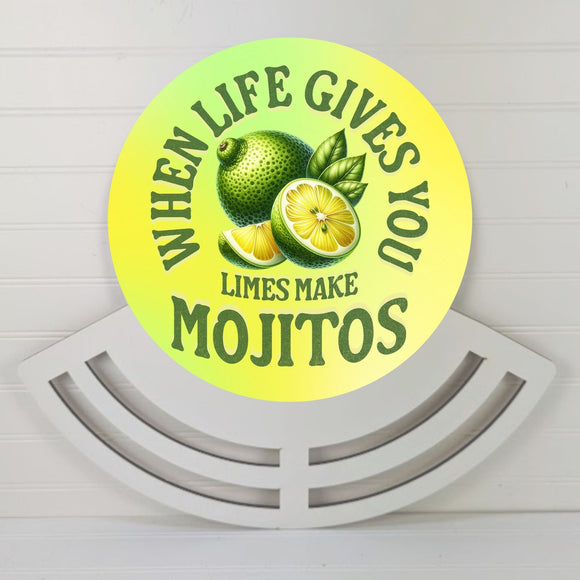 When life gives you limes Wreath rail