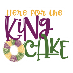 Mardi Gras King Cake wreath sign
