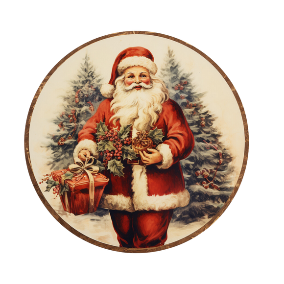 Santa Claus Wreath rail